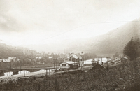 Quelle: Bildarchiv Landkreis MK, Altena. Bahnhof Nachrodt mit Güterschuppen um ca. 1910